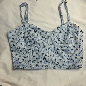 Floral crop top shein